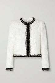 Kidman embellished metallic tweed jacket at Net a Porter